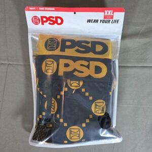 PSD Men's Emblem Luxe Size XXL 2 Pack Core Standard Premium Boxer Briefs